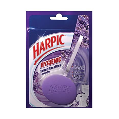 Harpic Hygienic Toilet Rim Block Lavender 26g